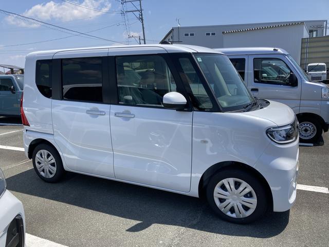 タントX14インチフルホイールキャップ フルLEDヘッドランプ オート格納式カラードドアミラー 左側パワースライドドア TFTカラーマルチインフォメーションディスプレイ フルファブリックシート(静岡県)の中古車
