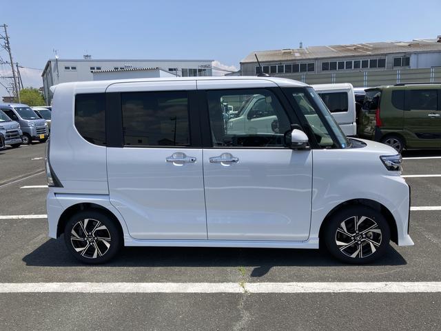 タントカスタムＸ１４インチアルミホイール　大型エアロバンパー　フルＬＥＤヘッドランプ　オート格納式カラードドアミラー　両側パワースライドドア　キーフリーシステム　プッシュボタンスタート（静岡県）の中古車