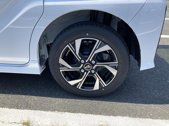タントカスタムＸ１４インチアルミホイール　大型エアロバンパー　フルＬＥＤヘッドランプ　オート格納式カラードドアミラー　両側パワースライドドア　キーフリーシステム　プッシュボタンスタート（静岡県）の中古車