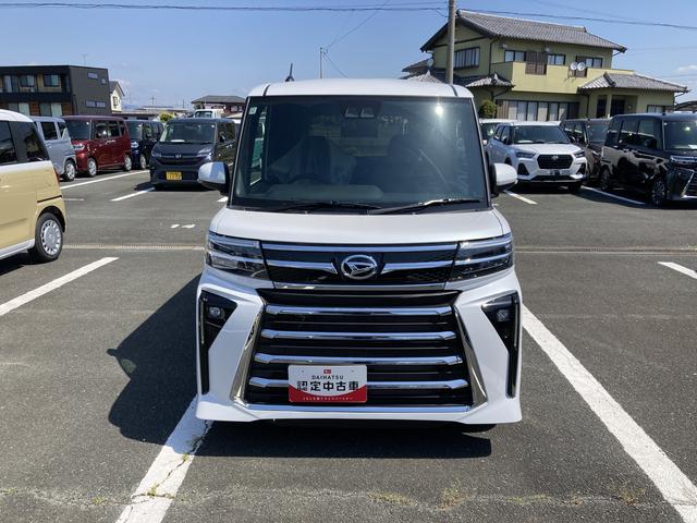 タントカスタムRS15インチアルミホイール キーフリーシステム プッシュボタンスタート オートエアコン(プッシュ式) フルLEDヘッドランプ オート格納式カラードドアミラー 本革巻ステアリングホイール(静岡県)の中古車