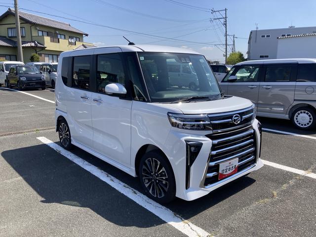タントカスタムRS15インチアルミホイール キーフリーシステム プッシュボタンスタート オートエアコン(プッシュ式) フルLEDヘッドランプ オート格納式カラードドアミラー 本革巻ステアリングホイール(静岡県)の中古車