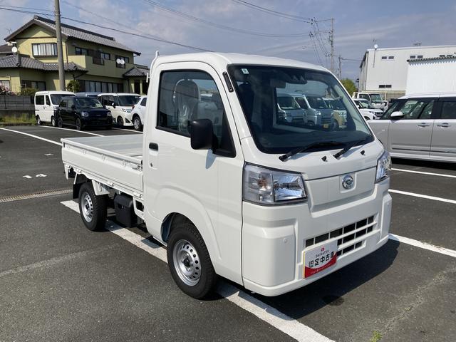 ハイゼットトラックスタンダード2WD CVT スーパーUVIRカットガラス(フロントウィンドウ) プリントレザーシート表皮 マニュアルエアコン 電動式パワーステアリング(静岡県)の中古車