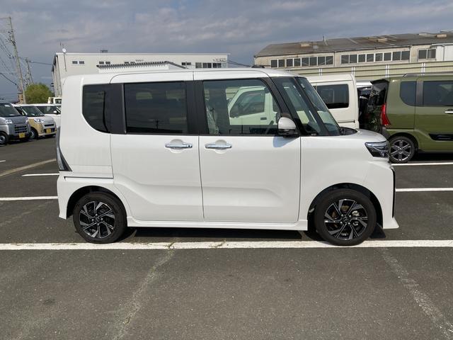 タントカスタムＸ１４インチアルミホイール　大型エアロバンパー　フルＬＥＤヘッドランプ　オート格納式カラードドアミラー　両側パワースライドドア　キーフリーシステム　プッシュボタンスタート（静岡県）の中古車