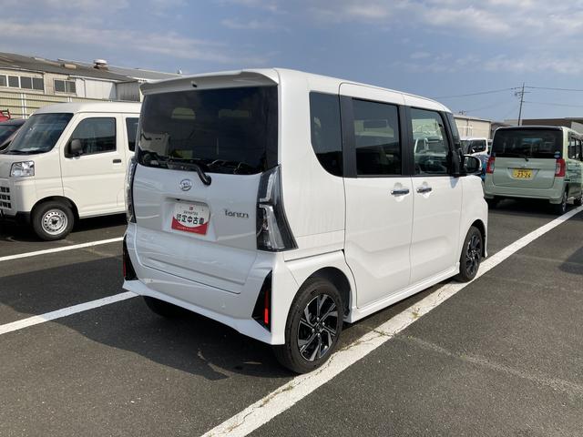 タントカスタムＸ１４インチアルミホイール　大型エアロバンパー　フルＬＥＤヘッドランプ　オート格納式カラードドアミラー　両側パワースライドドア　キーフリーシステム　プッシュボタンスタート（静岡県）の中古車