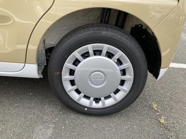 ムーヴキャンバスストライプスX14インチフルホイールキャップ キーフリーシステム プッシュボタンスタート UVカットガラス 両側パワースライドドア ハロゲンヘッドライト ラゲージアンダーボックス(静岡県)の中古車