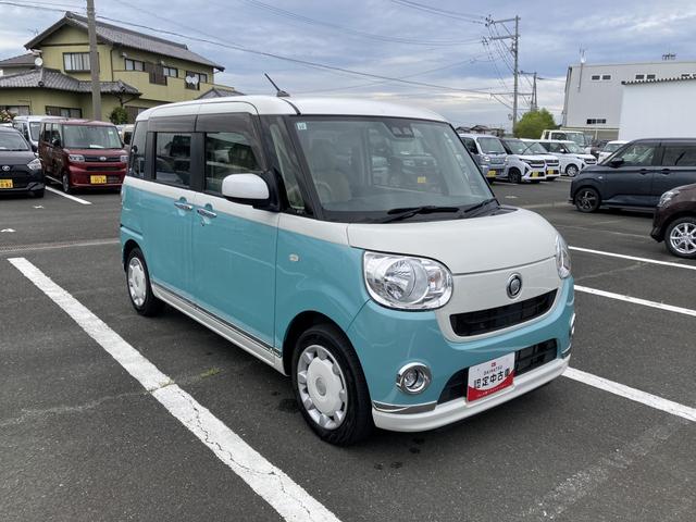 ムーヴキャンバスXリミテッドメイクアップ SAIII14インチフルホイールキャップ キーフリーシステム 両側パワースライドドア オートエアコン(プッシュ式) オートライト 置きラクボックス(静岡県)の中古車
