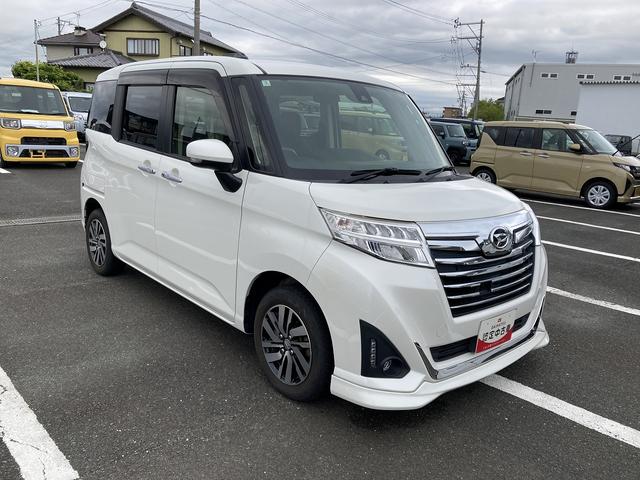 トールカスタムＧ　ＳＡIIＬＥＤヘッドランプ　キーフリーシステム　プッシュボタンスタート　オートエアコン（プッシュ式）　両側パワースライドドア　マルチインフォメーションディスプレイ（静岡県）の中古車