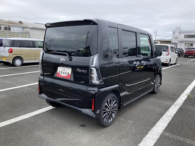 タントカスタムRS15インチアルミホイール キーフリーシステム プッシュボタンスタート オートエアコン(プッシュ式) フルLEDヘッドランプ オート格納式カラードドアミラー 本革巻ステアリングホイール(静岡県)の中古車