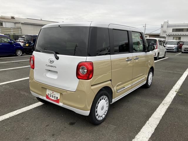 ムーヴキャンバスストライプスＧ１４インチフルホイールキャップ　ＬＥＤヘッドランプ　ＬＥＤフォグランプ　ホっとカップホルダー　両側パワースライドドア　キーフリーシステム　プッシュボタンスタート　ＵＶカットガラス（静岡県）の中古車