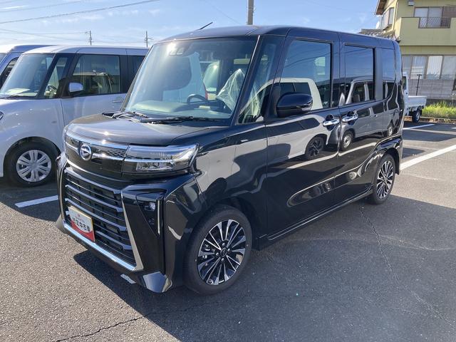 タントカスタムRS15インチアルミホイール キーフリーシステム プッシュボタンスタート オートエアコン(プッシュ式) フルLEDヘッドランプ オート格納式カラードドアミラー 本革巻ステアリングホイール(静岡県)の中古車