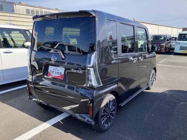 タントカスタムRS15インチアルミホイール キーフリーシステム プッシュボタンスタート オートエアコン(プッシュ式) フルLEDヘッドランプ オート格納式カラードドアミラー 本革巻ステアリングホイール(静岡県)の中古車