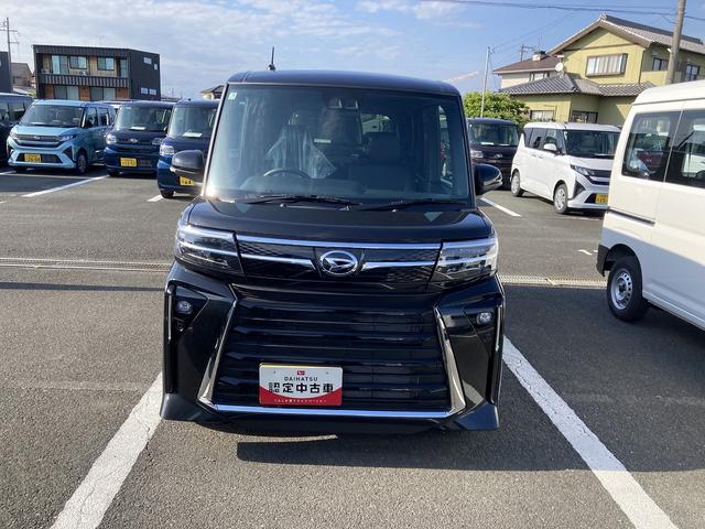 タントカスタムX14インチアルミホイール 大型エアロバンパー フルLEDヘッドランプ オート格納式カラードドアミラー 両側パワースライドドア キーフリーシステム プッシュボタンスタート(静岡県)の中古車