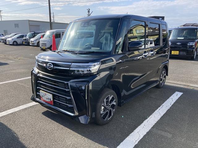 タントカスタムX14インチアルミホイール 大型エアロバンパー フルLEDヘッドランプ オート格納式カラードドアミラー 両側パワースライドドア キーフリーシステム プッシュボタンスタート(静岡県)の中古車
