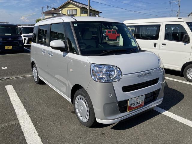 ムーヴキャンバスストライプスX14インチフルホイールキャップ キーフリーシステム プッシュボタンスタート UVカットガラス 両側パワースライドドア ハロゲンヘッドライト ラゲージアンダーボックス(静岡県)の中古車