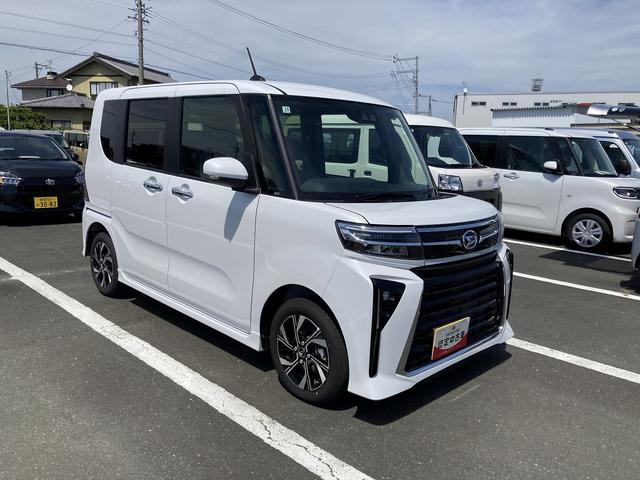 タントカスタムＸリミテッドスマートアシスト　キーフリーシステム　ＬＥＤヘッドライト　両側パワースライドドア　コーナーセンサー　ミラクルオープンドア　シートバックテーブル（静岡県）の中古車