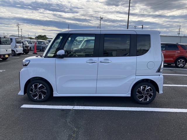 タントカスタムX14インチアルミホイール 大型エアロバンパー フルLEDヘッドランプ オート格納式カラードドアミラー 両側パワースライドドア キーフリーシステム プッシュボタンスタート(静岡県)の中古車