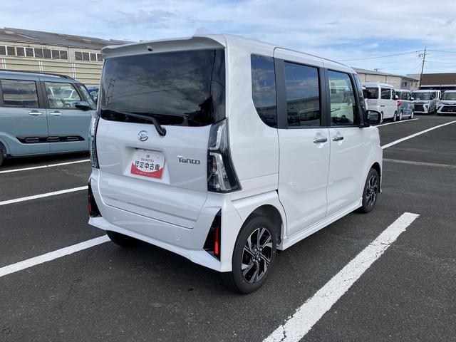 タントカスタムX14インチアルミホイール 大型エアロバンパー フルLEDヘッドランプ オート格納式カラードドアミラー 両側パワースライドドア キーフリーシステム プッシュボタンスタート(静岡県)の中古車