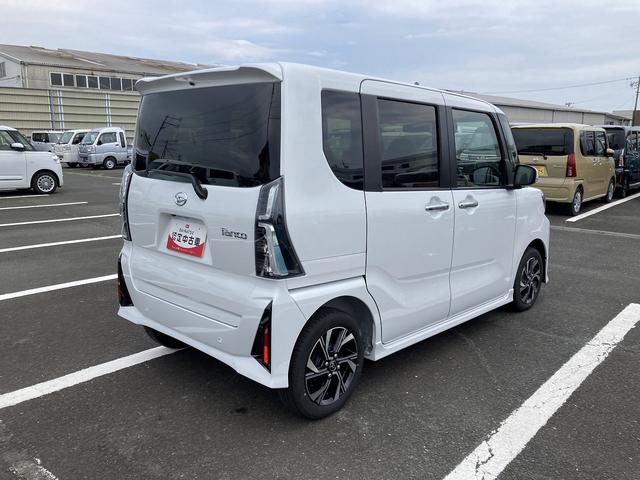 タントカスタムX14インチアルミホイール 大型エアロバンパー フルLEDヘッドランプ オート格納式カラードドアミラー 両側パワースライドドア キーフリーシステム プッシュボタンスタート(静岡県)の中古車
