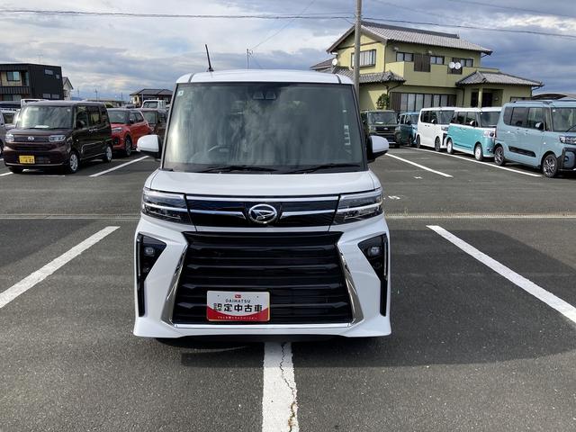 タントカスタムRS15インチアルミホイール キーフリーシステム プッシュボタンスタート オートエアコン(プッシュ式) フルLEDヘッドランプ オート格納式カラードドアミラー 本革巻ステアリングホイール(静岡県)の中古車
