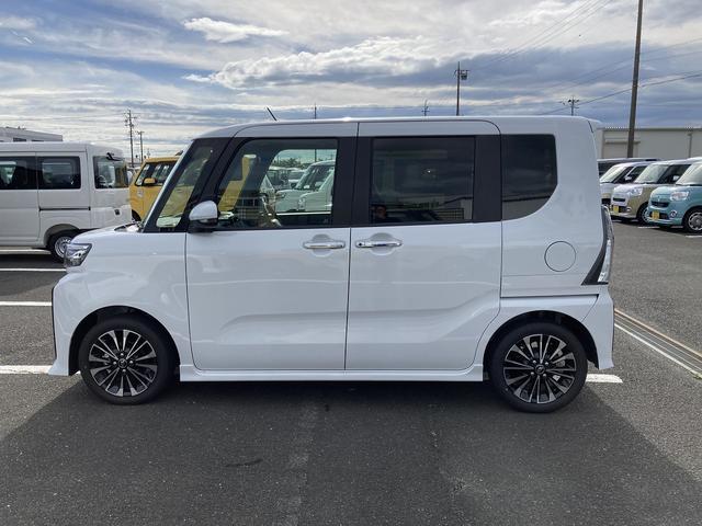 タントカスタムRS15インチアルミホイール キーフリーシステム プッシュボタンスタート オートエアコン(プッシュ式) フルLEDヘッドランプ オート格納式カラードドアミラー 本革巻ステアリングホイール(静岡県)の中古車