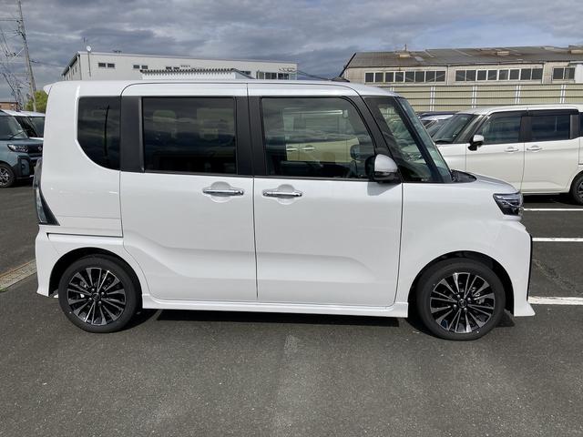 タントカスタムRS15インチアルミホイール キーフリーシステム プッシュボタンスタート オートエアコン(プッシュ式) フルLEDヘッドランプ オート格納式カラードドアミラー 本革巻ステアリングホイール(静岡県)の中古車