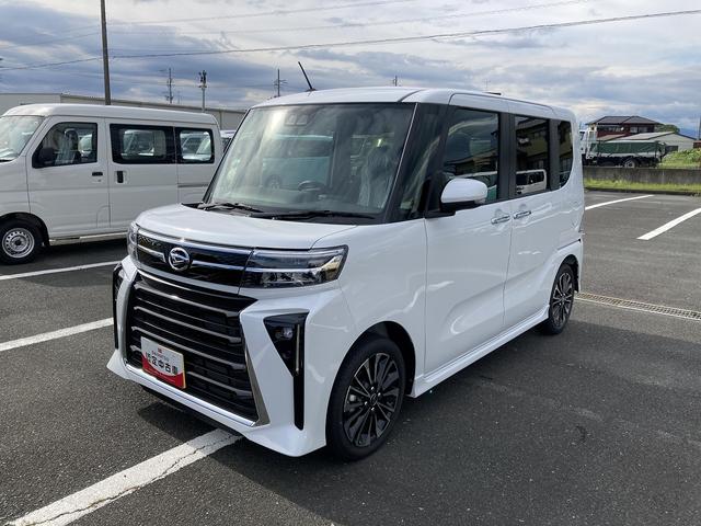 タントカスタムRS15インチアルミホイール キーフリーシステム プッシュボタンスタート オートエアコン(プッシュ式) フルLEDヘッドランプ オート格納式カラードドアミラー 本革巻ステアリングホイール(静岡県)の中古車
