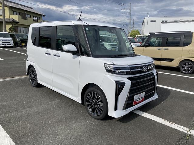 タントカスタムRS15インチアルミホイール キーフリーシステム プッシュボタンスタート オートエアコン(プッシュ式) フルLEDヘッドランプ オート格納式カラードドアミラー 本革巻ステアリングホイール(静岡県)の中古車