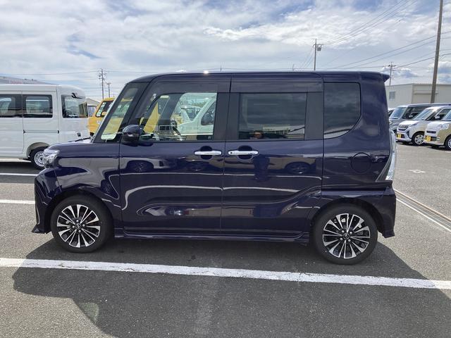 タントカスタムＲＳリミテッド１５インチアルミホイール　キーフリーシステム　プッシュボタンスタート　オートエアコン（プッシュ式）　フルＬＥＤヘッドランプ　オート格納式カラードドアミラー　本革巻ステアリングホイール（静岡県）の中古車