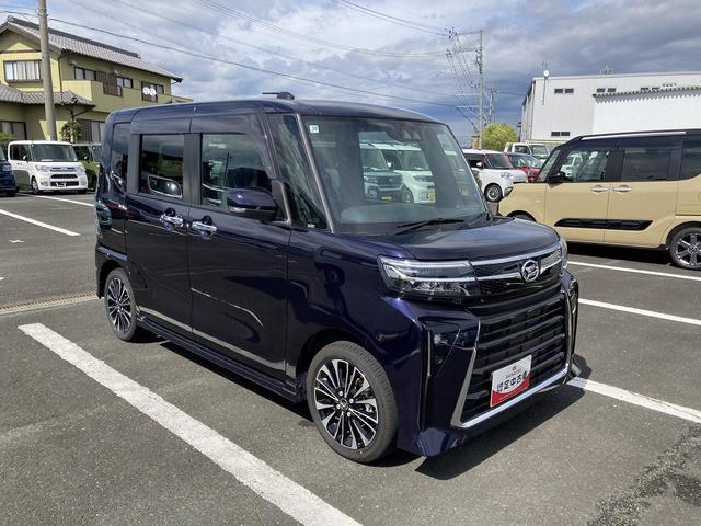 タントカスタムＲＳリミテッド１５インチアルミホイール　キーフリーシステム　プッシュボタンスタート　オートエアコン（プッシュ式）　フルＬＥＤヘッドランプ　オート格納式カラードドアミラー　本革巻ステアリングホイール（静岡県）の中古車