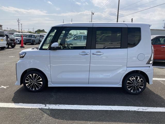 タントカスタムＲＳリミテッド１５インチアルミホイール　キーフリーシステム　プッシュボタンスタート　オートエアコン（プッシュ式）　フルＬＥＤヘッドランプ　オート格納式カラードドアミラー　本革巻ステアリングホイール（静岡県）の中古車