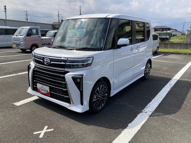 タントカスタムＲＳリミテッド１５インチアルミホイール　キーフリーシステム　プッシュボタンスタート　オートエアコン（プッシュ式）　フルＬＥＤヘッドランプ　オート格納式カラードドアミラー　本革巻ステアリングホイール（静岡県）の中古車