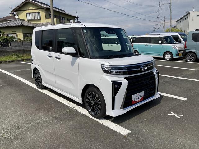 タントカスタムＲＳリミテッド１５インチアルミホイール　キーフリーシステム　プッシュボタンスタート　オートエアコン（プッシュ式）　フルＬＥＤヘッドランプ　オート格納式カラードドアミラー　本革巻ステアリングホイール（静岡県）の中古車