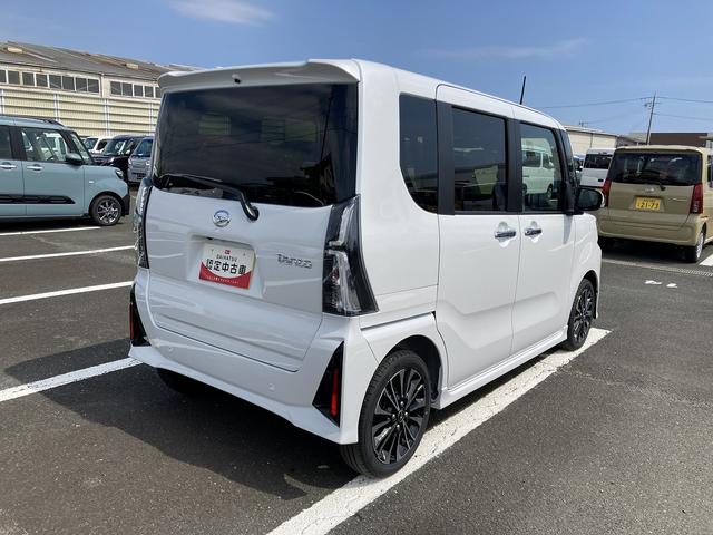 タントカスタムＲＳリミテッド１５インチアルミホイール　キーフリーシステム　プッシュボタンスタート　オートエアコン（プッシュ式）　フルＬＥＤヘッドランプ　オート格納式カラードドアミラー　本革巻ステアリングホイール（静岡県）の中古車