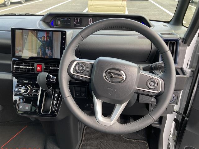 タントカスタムＲＳリミテッド１５インチアルミホイール　キーフリーシステム　プッシュボタンスタート　オートエアコン（プッシュ式）　フルＬＥＤヘッドランプ　オート格納式カラードドアミラー　本革巻ステアリングホイール（静岡県）の中古車