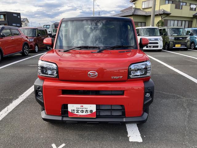 タフトG15インチアルミホイール オートレベリング機能付フルLEDヘッドランプ LEDフォグランプ 本革巻ステアリングホイール 本革巻インパネセンターシフト TFTカラーマルチインフォメーションディスプレイ(静岡県)の中古車