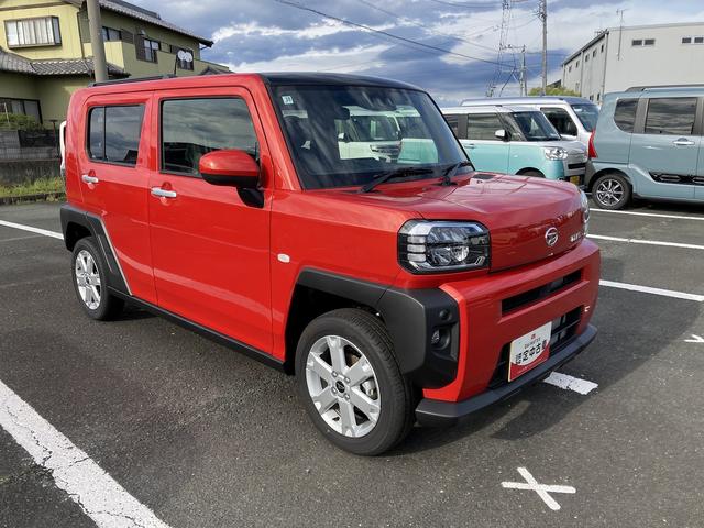 タフトG15インチアルミホイール オートレベリング機能付フルLEDヘッドランプ LEDフォグランプ 本革巻ステアリングホイール 本革巻インパネセンターシフト TFTカラーマルチインフォメーションディスプレイ(静岡県)の中古車
