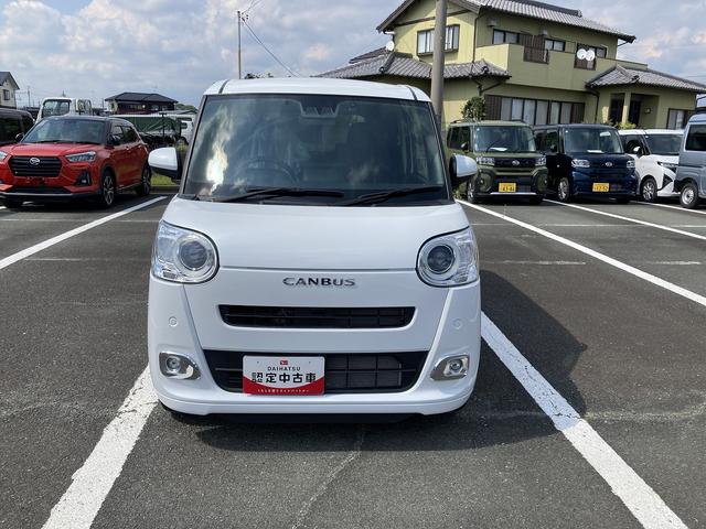 ムーヴキャンバスセオリーＧ１４インチフルホイールキャップ　ＬＥＤヘッドランプ　ＬＥＤフォグランプ　ホっとカップホルダー　両側パワースライドドア　キーフリーシステム　プッシュボタンスタート　ＵＶカットガラス（静岡県）の中古車