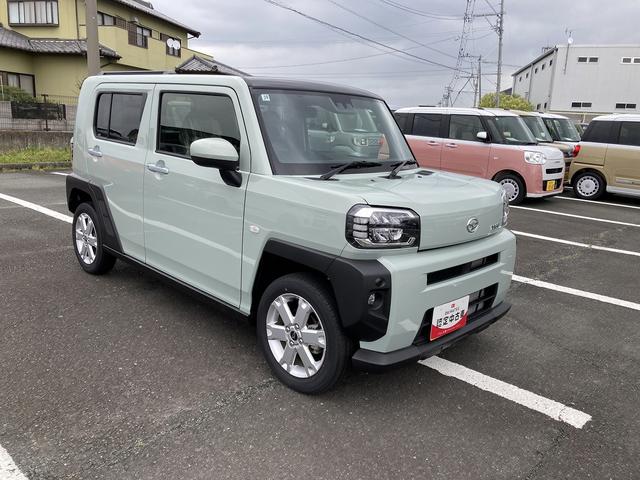 タフトG15インチアルミホイール オートレベリング機能付フルLEDヘッドランプ LEDフォグランプ 本革巻ステアリングホイール 本革巻インパネセンターシフト TFTカラーマルチインフォメーションディスプレイ(静岡県)の中古車