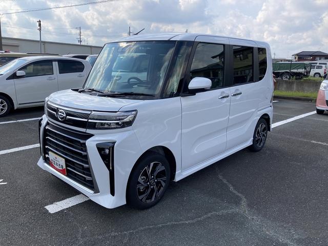 タントカスタムＸリミテッド１４インチアルミホイール　大型エアロバンパー　フルＬＥＤヘッドランプ　オート格納式カラードドアミラー　両側パワースライドドア　キーフリーシステム　プッシュボタンスタート　スマートクルーズ（静岡県）の中古車