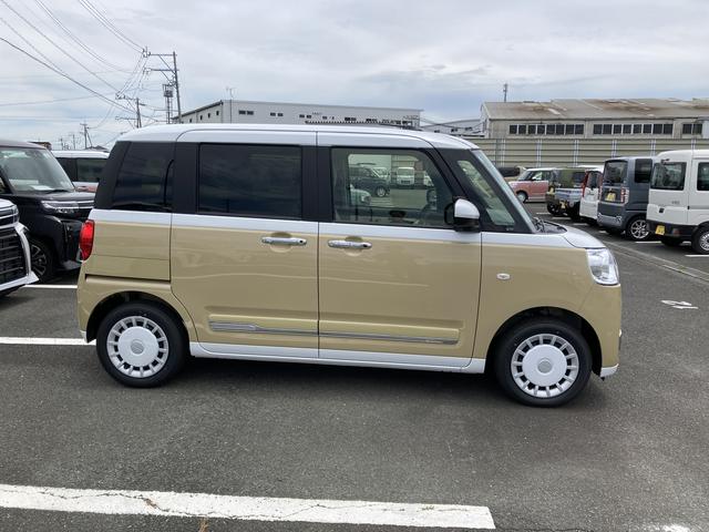 ムーヴキャンバスストライプスＧ１４インチフルホイールキャップ　ＬＥＤヘッドランプ　ＬＥＤフォグランプ　ホっとカップホルダー　両側パワースライドドア　キーフリーシステム　プッシュボタンスタート　ＵＶカットガラス（静岡県）の中古車