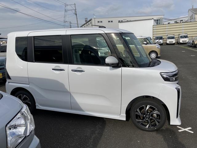 タントカスタムXリミテッド14インチアルミホイール 大型エアロバンパー フルLEDヘッドランプ オート格納式カラードドアミラー 両側パワースライドドア キーフリーシステム プッシュボタンスタート スマートクルーズ(静岡県)の中古車