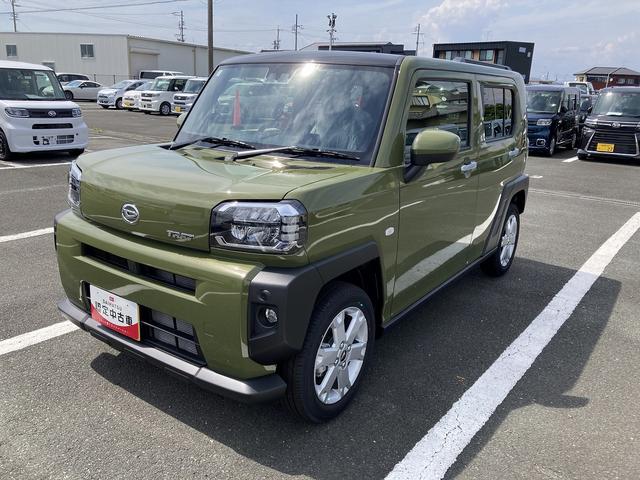 タフトＧ１５インチアルミホイール　オートレベリング機能付フルＬＥＤヘッドランプ　ＬＥＤフォグランプ　本革巻ステアリングホイール　本革巻インパネセンターシフト　ＴＦＴカラーマルチインフォメーションディスプレイ（静岡県）の中古車