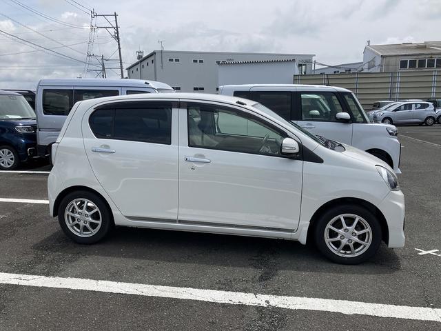 ミライースG SA14インチアルミホイール オート格納式カラードドアミラー 自発光式デジタルメーターブルーイルミネーションメーター オートエアコン(プッシュ式) キーフリーシステム(静岡県)の中古車