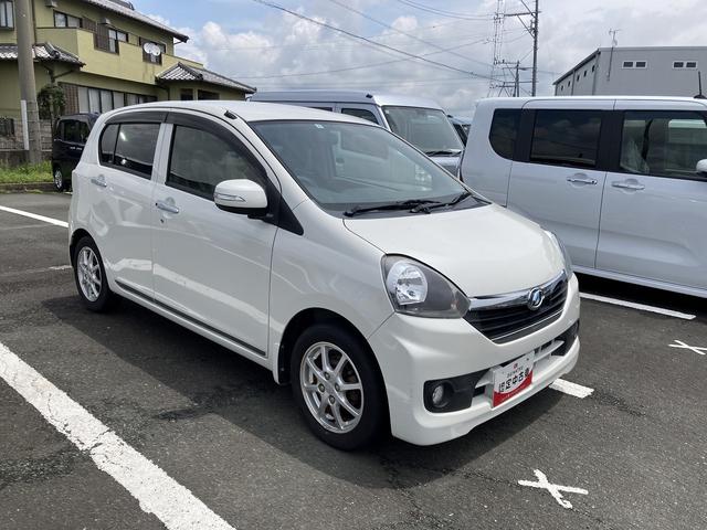 ミライースG SA14インチアルミホイール オート格納式カラードドアミラー 自発光式デジタルメーターブルーイルミネーションメーター オートエアコン(プッシュ式) キーフリーシステム(静岡県)の中古車