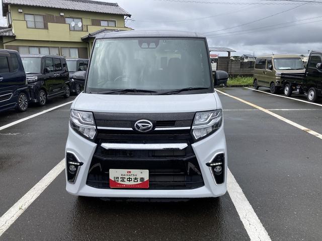 タントカスタムRS15インチアルミホイール キーフリーシステム プッシュボタンスタート オートエアコン(プッシュ式) フルLEDヘッドランプ オート格納式カラードドアミラー 本革巻ステアリングホイール(静岡県)の中古車