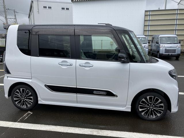 タントカスタムRS15インチアルミホイール キーフリーシステム プッシュボタンスタート オートエアコン(プッシュ式) フルLEDヘッドランプ オート格納式カラードドアミラー 本革巻ステアリングホイール(静岡県)の中古車