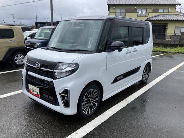 タントカスタムRS15インチアルミホイール キーフリーシステム プッシュボタンスタート オートエアコン(プッシュ式) フルLEDヘッドランプ オート格納式カラードドアミラー 本革巻ステアリングホイール(静岡県)の中古車