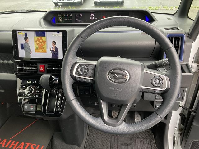 タントカスタムRS15インチアルミホイール キーフリーシステム プッシュボタンスタート オートエアコン(プッシュ式) フルLEDヘッドランプ オート格納式カラードドアミラー 本革巻ステアリングホイール(静岡県)の中古車