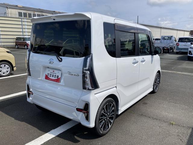 タントカスタムRS15インチアルミホイール キーフリーシステム プッシュボタンスタート オートエアコン(プッシュ式) フルLEDヘッドランプ オート格納式カラードドアミラー 本革巻ステアリングホイール(静岡県)の中古車