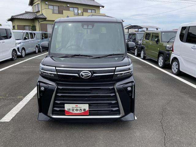 タントカスタムXリミテッド14インチアルミホイール 大型エアロバンパー フルLEDヘッドランプ オート格納式カラードドアミラー 両側パワースライドドア キーフリーシステム プッシュボタンスタート スマートクルーズ(静岡県)の中古車